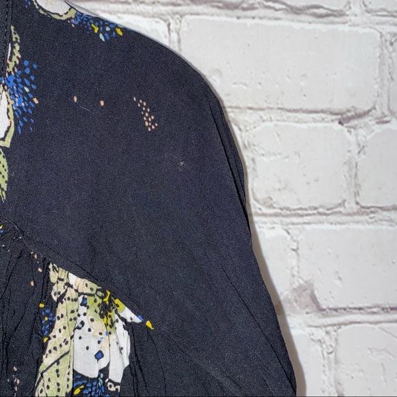 Free People Peplum Tuscan Dreams Floral Top - Picture 9 of 9